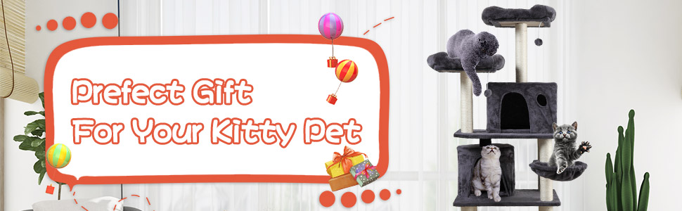 60” Cat Trees and Towers with Scratching Posts Condos Hammock Resting Perch adf8ec40 b16b 452b a51e 4326129fddee. CR00970300 PT0 SX970 V1