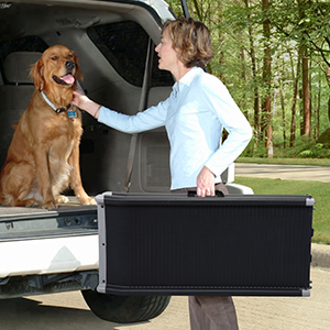 Coziwow 63" L High Flexibility Portable Bi-Fold Outdoor Dog Ramp with Non-Slip Smooth Surface, Snap-on Locks, PE+Steel Tube b7bd6f1a 8998 4b45 808b 7ab7fe103b07. CR00300300 PT0 SX300 V1