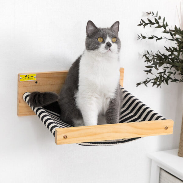 Coziwow Detachable Cat Bed Wall Mounted Sturdy Cat Perch Shelf Hammock, Black & Beige CW12B0505 spSid Lou2000x20001 1