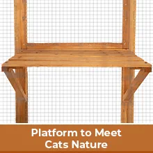 Coziwow Wood Large Outdoor Cat Enclosures Pet House with Solar Top Panel, Jumping Platforms and Resting Box, Orange 8dd84390 83da 4634 a9d8 64dd7ccd8131. CR00220220 PT0 SX220 V1