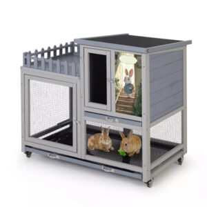 Coziwow 3-story rabbit hutch with wheels-CW12L0727