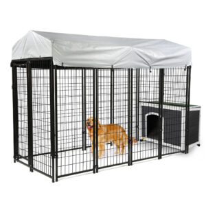 Coziwow Heavy Duty Weather-proof Large Dog Crate & Pinewood Pet House Kennel Suit, Indoor and Outdoor Use CW12S0480CW12E0416 2000X2000 7
