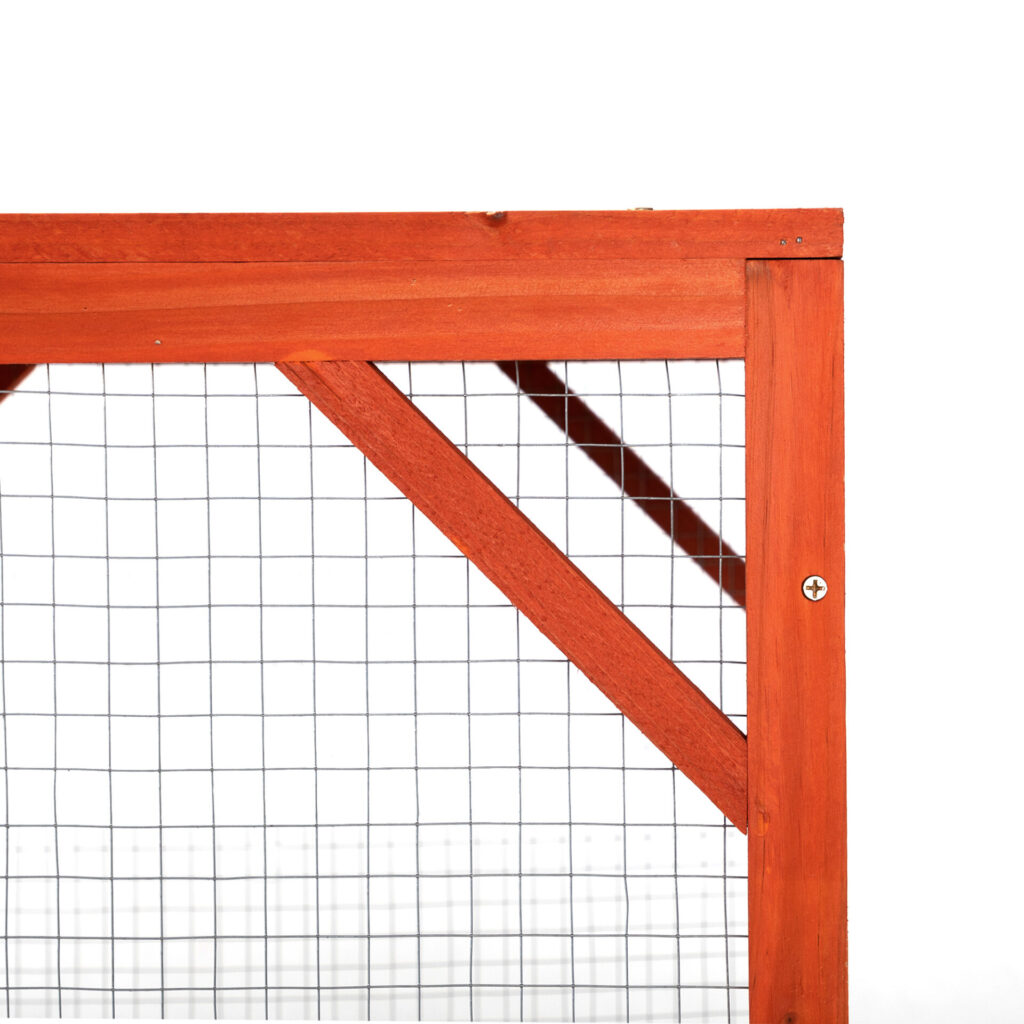 Coziwow Wooden Catio Large Outdoor Cat Enclosure with Asphalt Roof, 3 Adjustable Perches, Indoor and Outdoor, Orange CW12W0519 xj 2 1