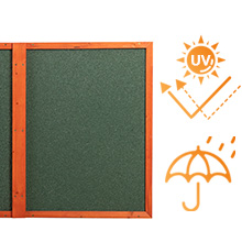 Coziwow Large Wooden Catio| Indoor and Outdoor Cat Enclosure with Asphalt Roof, Orange