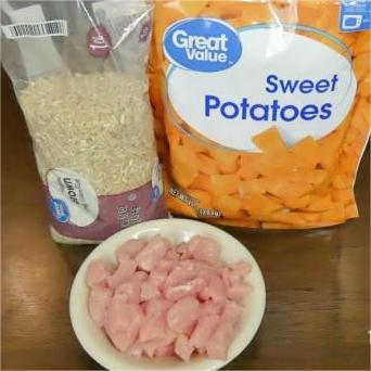 Pork & Sweet Potato Rice Bowl 2 3 cat recipe