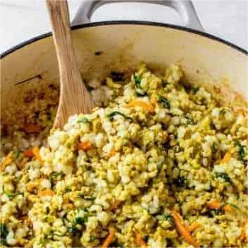 Vegetables & Turkey Rice 5 cat recipe, Recipe