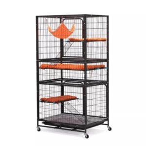 Coziwow 4-Tier Iron cat cage on wheels - CW12U0536