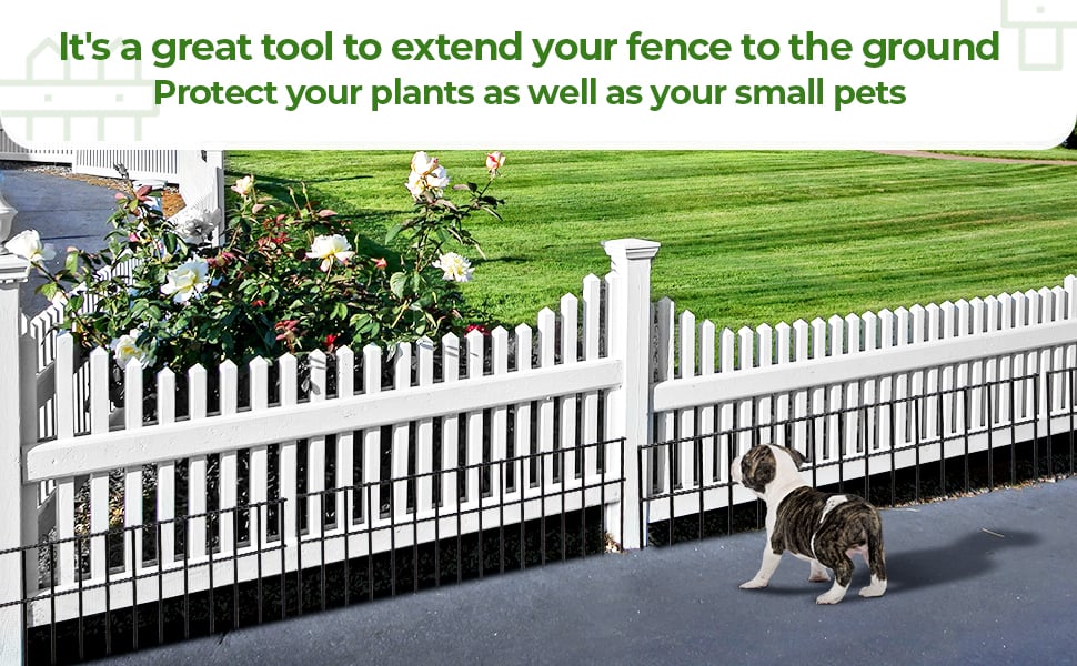 Coziwow 23.6"L x 15"H Dog Barrier Fence, Reusable Rustproof Small/Medium Animals Metal Fence, 5/12/18 Pack CW12H0545A970X6008