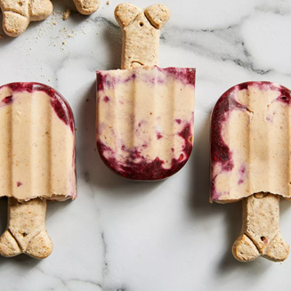 Peanut Butter Blackberry Dog Dessert dessert