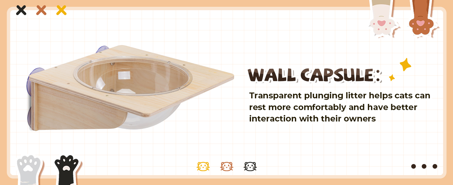 Coziwow 3 PCS Wooden Cat Wall Shelves, Wall Mounted Cat Perches, Natural CW12F0561A1464X6003