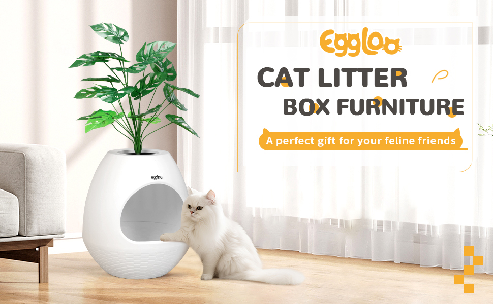 Plant Litter Box, Hidden Cat Litter Box with Artificial Plants, DIY Litter Box Furniture CW12F0597A970X6001 Cat Litter Box