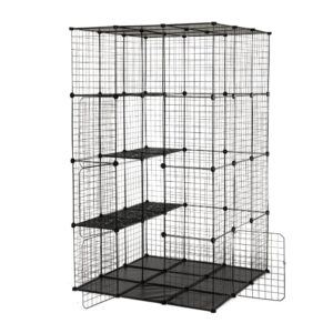 3-tier DIY cat enclosure with easy window access-CW12F0507