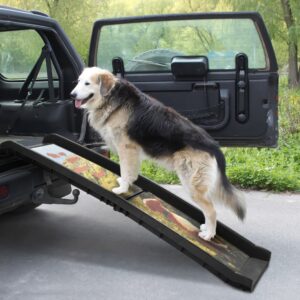 Coziwow 61″L Dog Ramp for Large Dogs with Adjustable Legs and Non Slip Surface-CW12E0290