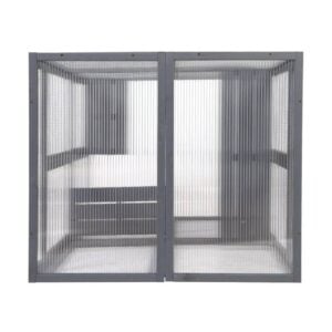 Alternative layout Coziwow outdoor wooden cat catio placed horizontally