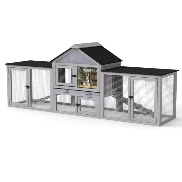 Coziwow Double rabbit hutch-CW12B0721