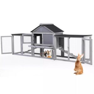Coziwow Double rabbit hutch-CW12G0598