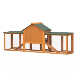 Coziwow Double rabbit hutch orange