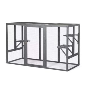 Coziwow outdoor cat enclosure with window access - CW12B0379