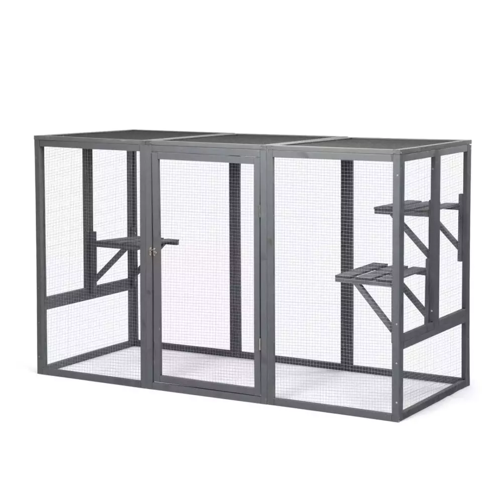 Coziwow outdoor cat enclosure with window access - CW12B0379