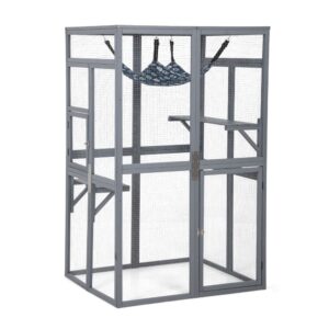 Coziwow wooden outdoor cat catio -CW12L0619